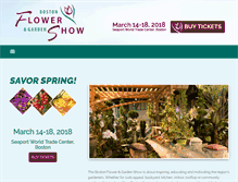 Tablet Screenshot of bostonflowershow.com